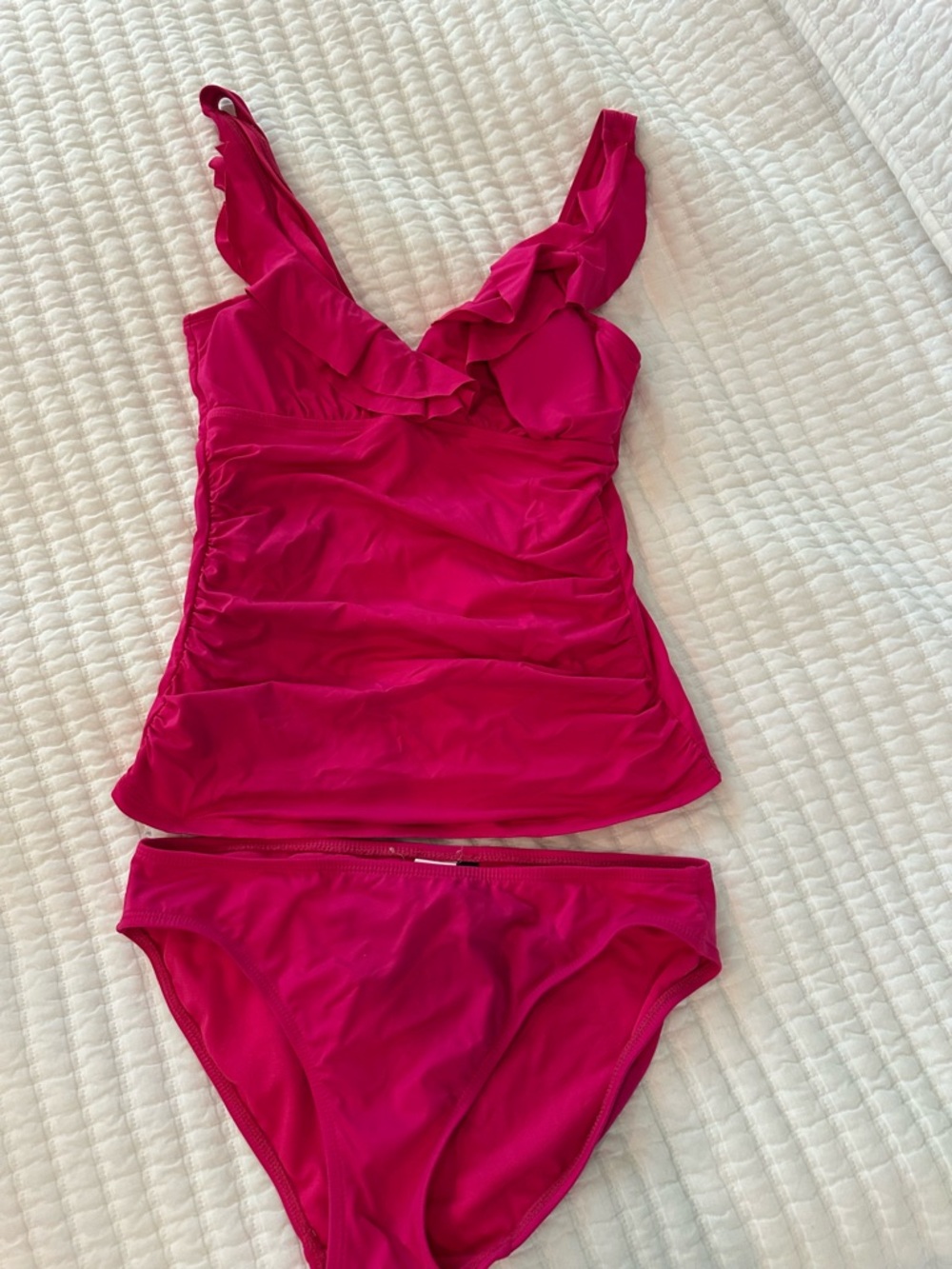 Ralph Lauren Bright Fuchsia Tankini Swim Set ECU 6